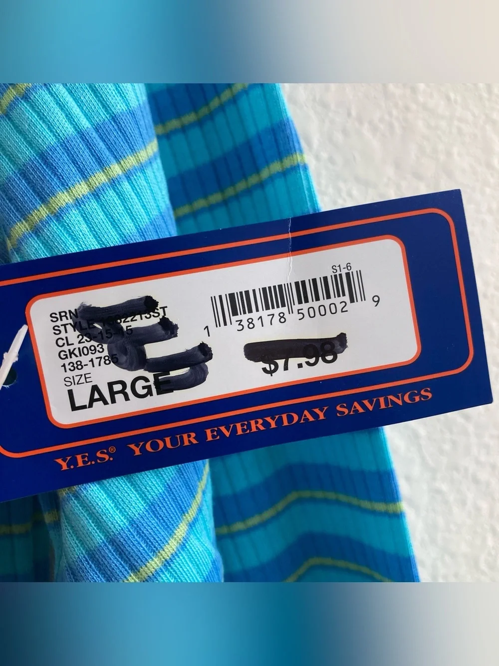 Goody's Girls Striped Rib Knit Turtleneck Top Size L 13-14 NWT Y2K